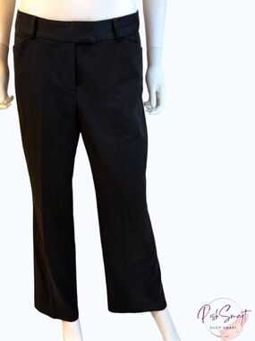 Anne Klein Suit Black Wide Leg Dress Pants Zipper Pocket Detail | Size 6